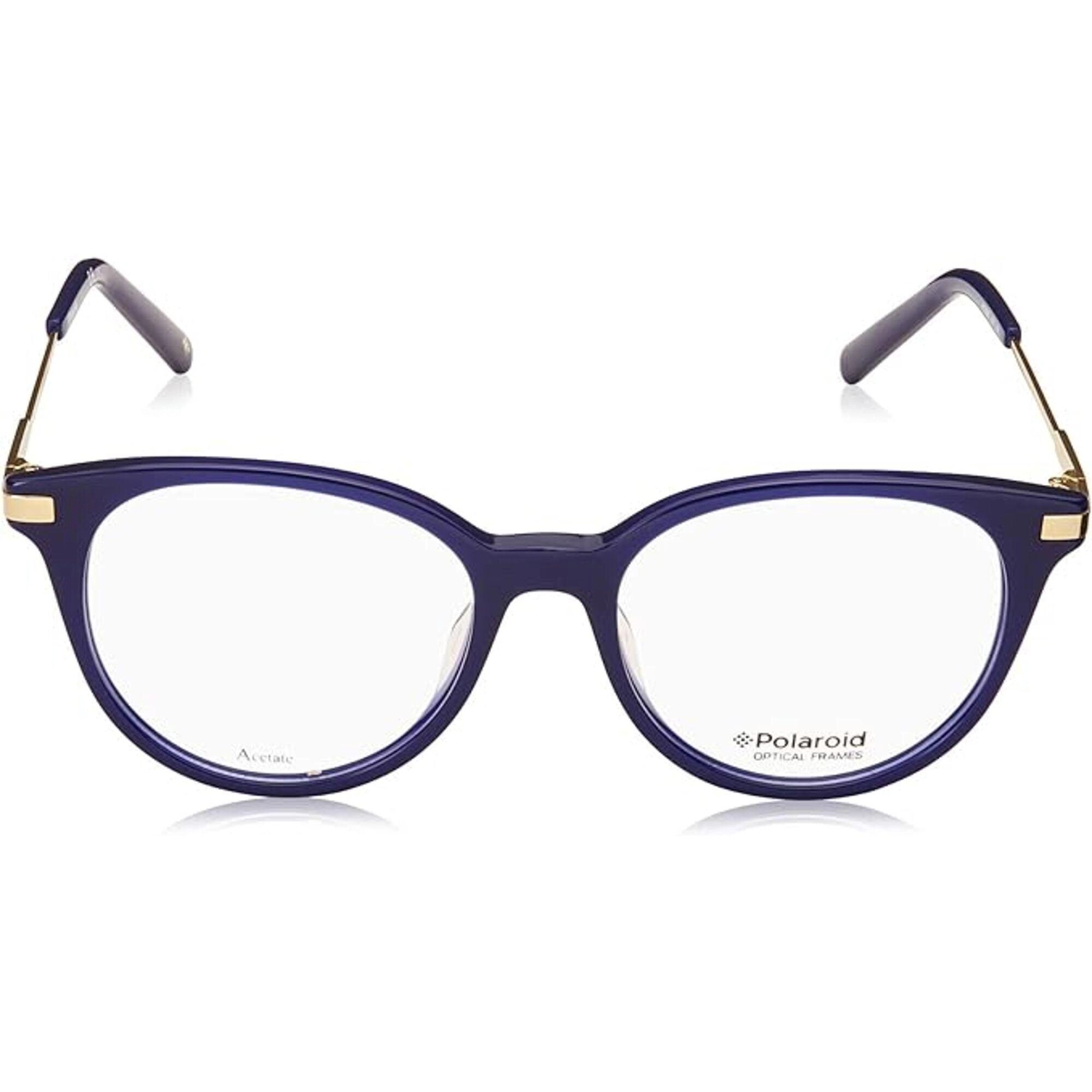 Polaroid Women's Eyeglasses - Blue Plastic/Metal Round Frame | POLAROID PLDD352 0PJP
