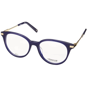 Polaroid Women's Eyeglasses - Blue Plastic/Metal Round Frame | POLAROID PLDD352 0PJP