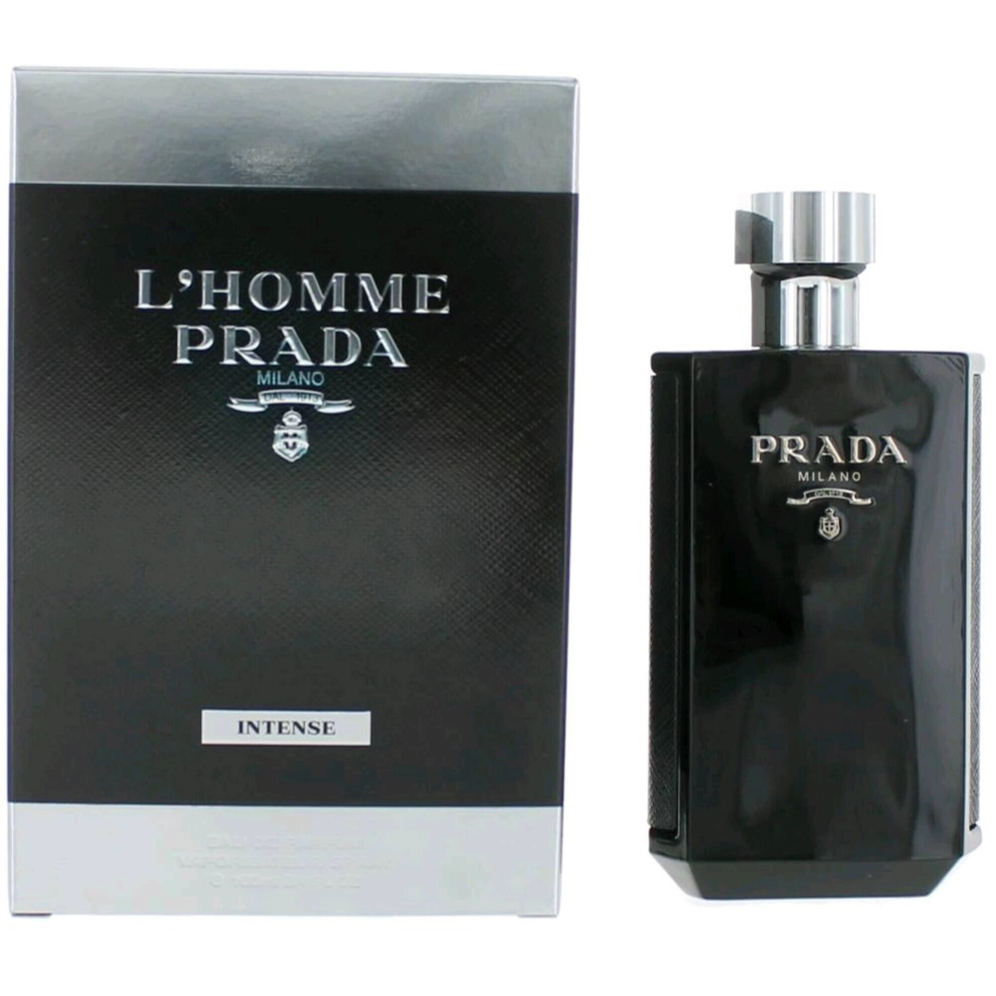 Prada Men's Eau De Parfum Spray - L'Homme Intense , 3.4 oz