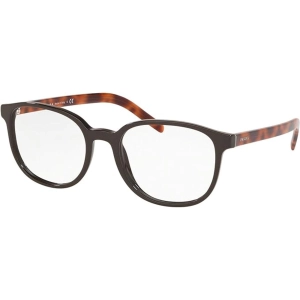 Prada Women's Eyeglasses - Brown Full Rim Square Frame | PRADA 0PR07XV U6C1O154
