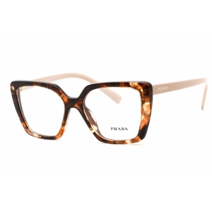 Prada Women's Eyeglasses - Cat Eye Shape Tortoise/Rose Plastic Frame | 0PR 16ZV 07R1O1