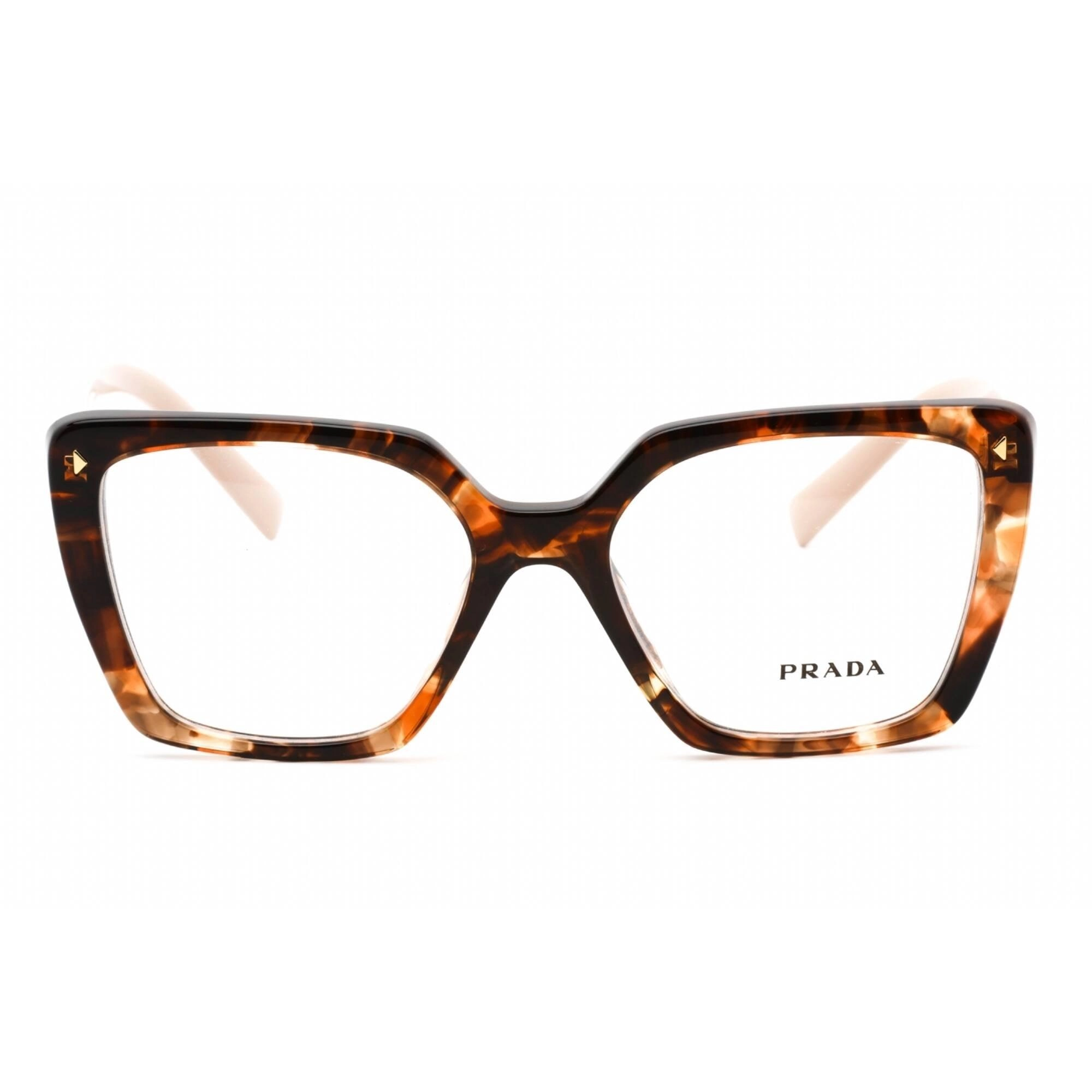 Prada Women's Eyeglasses - Cat Eye Shape Tortoise/Rose Plastic Frame | 0PR 16ZV 07R1O1