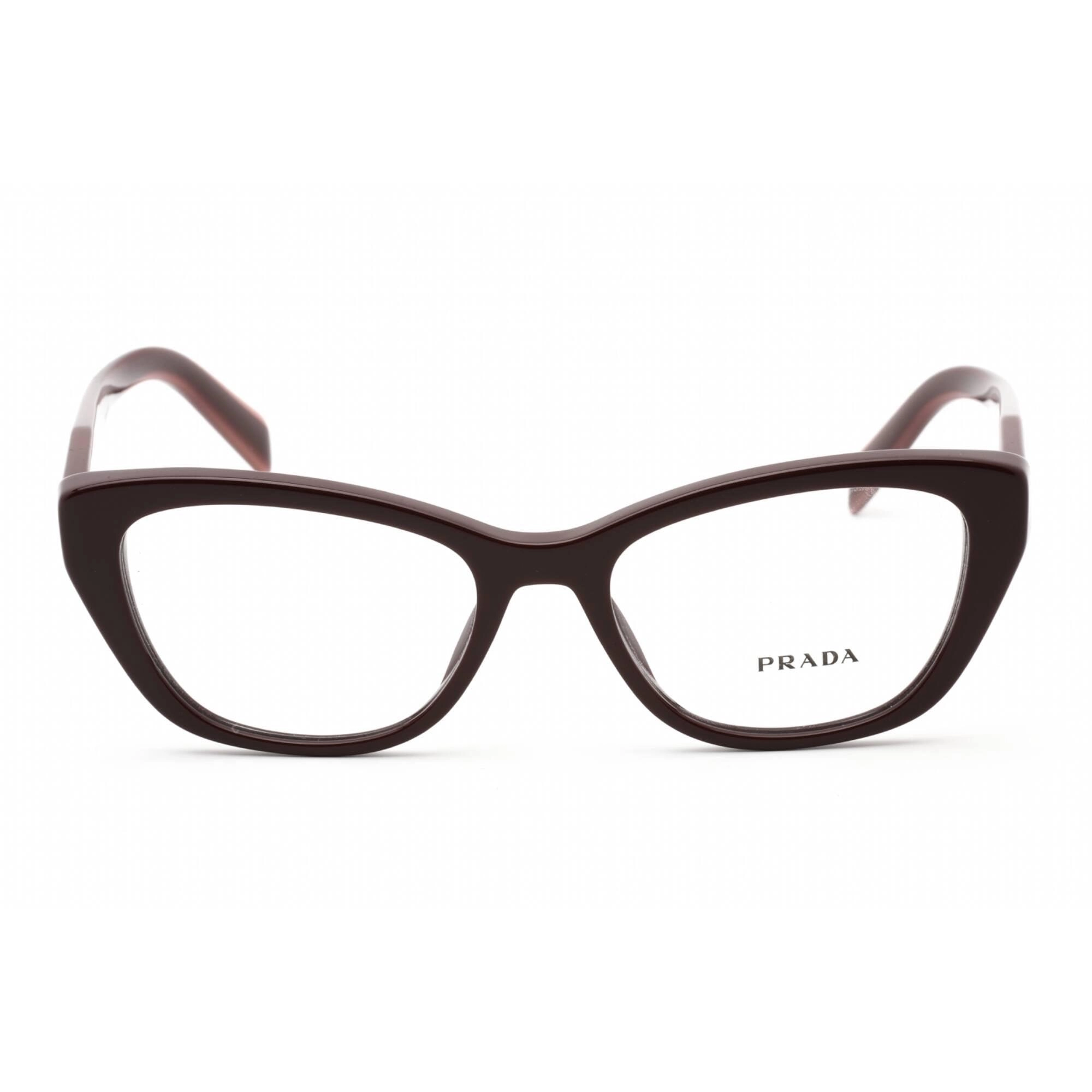 Prada Women's Eyeglasses - Garnet Red Plastic Cat Eye Shape Frame | 0PR 19WV VIY1O1