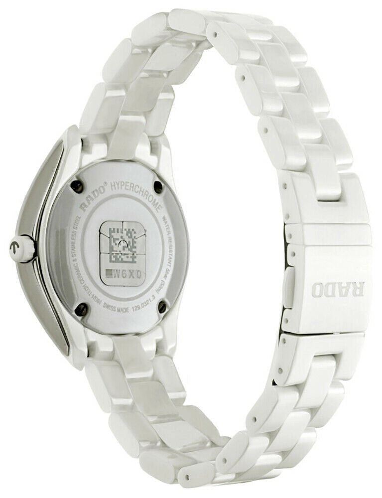Rado HyperChrome White Ceramic R32321012 Womens Watch Sapphire Crystal Quartz