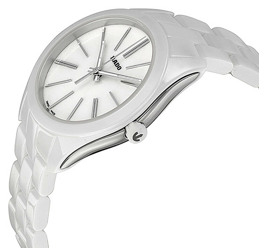 Rado HyperChrome White Ceramic R32321012 Womens Watch Sapphire Crystal Quartz