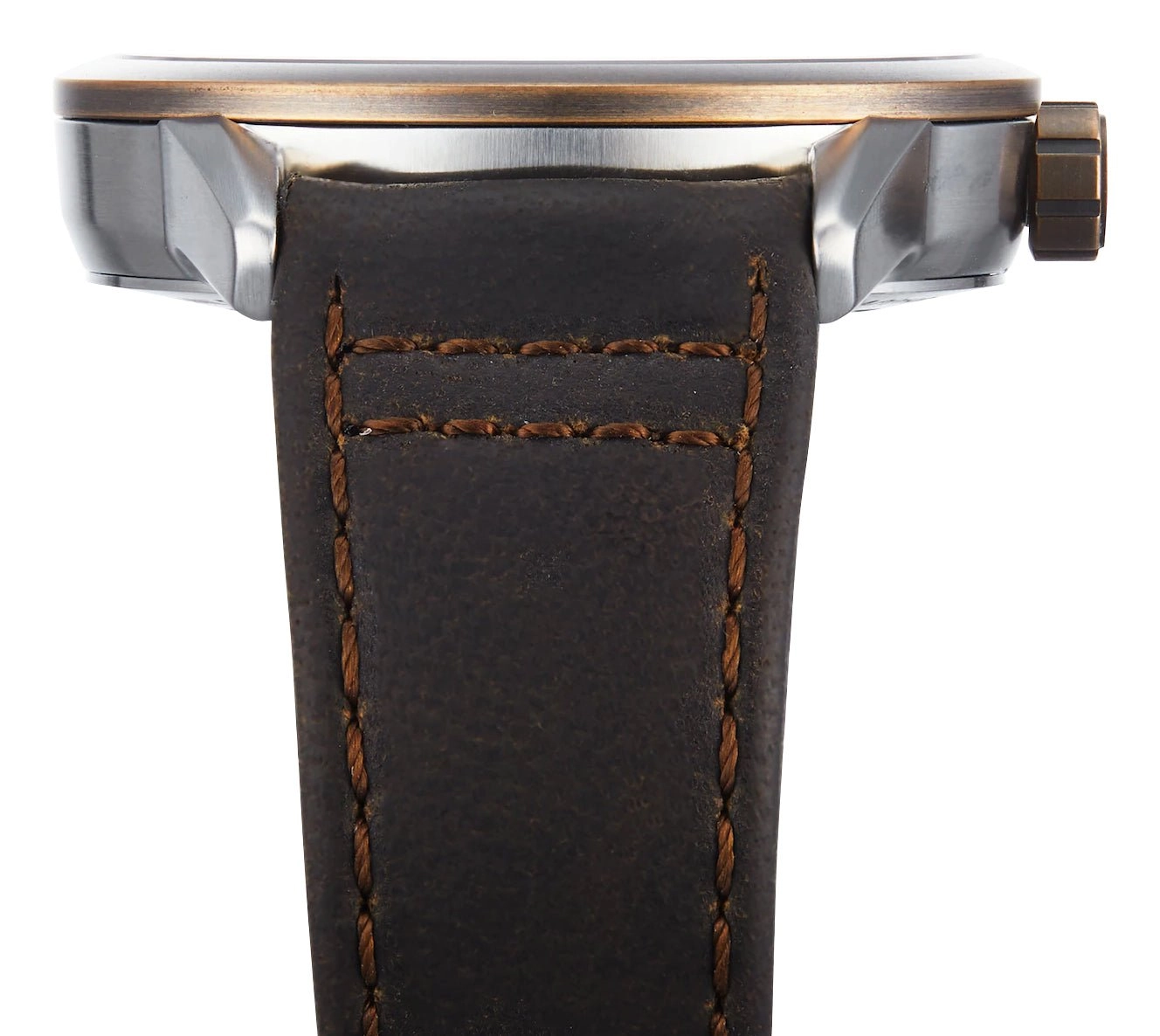 Raymond Weil Freelancer Automatic Stainless Steel and Bronze Gray Skeleton Dial Brown Leather Strap Mens Watch 2785-SBC-60000
