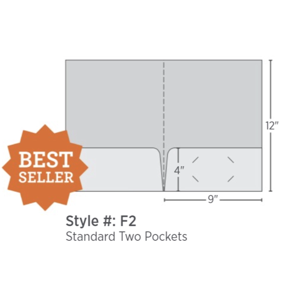 Relentless 12pt Pocket Folder EXCLUSIVE - Personalized (starting at only 25 pcs)