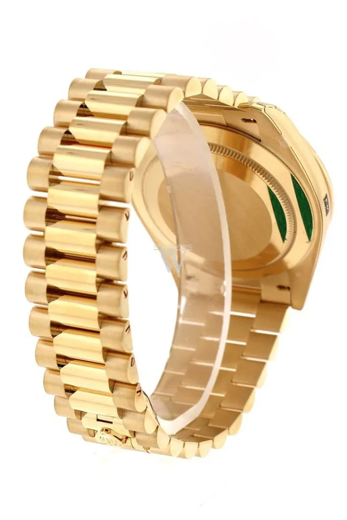 Rolex Day-Date 40 Champagne Roman Dial Diamond Bezel 18K Yellow Gold President Men's Watch 228348RBR 228348