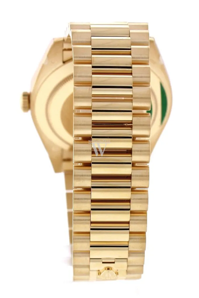 Rolex Day-Date 40 Champagne Roman Dial Diamond Bezel 18K Yellow Gold President Men's Watch 228348RBR 228348