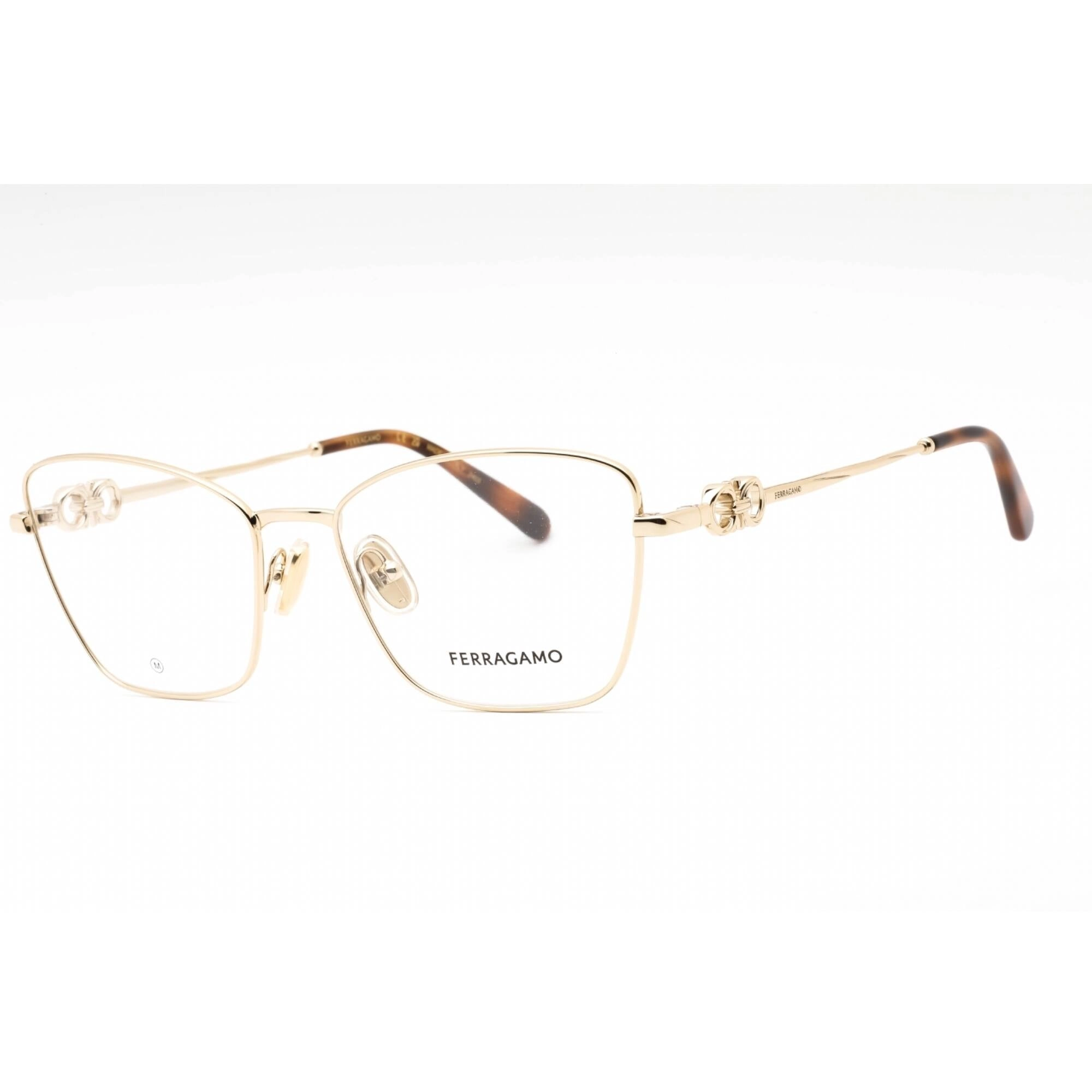 Salvatore Ferragamo Women's Eyeglasses - Gold Cat Eye Full Rim Frame | SF2224N 710