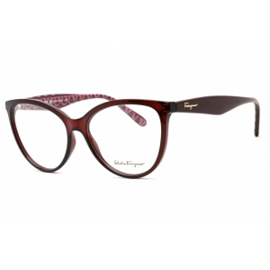 Salvatore Ferragamo Women's Eyeglasses - Transparent Wine Plastic Frame | SF2933 655