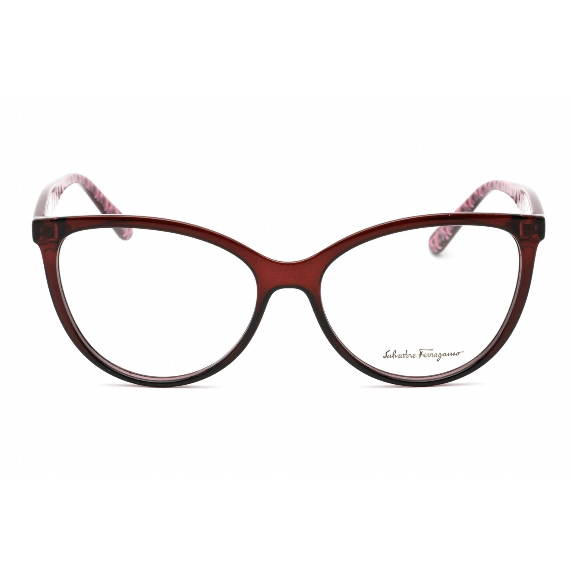Salvatore Ferragamo Women's Eyeglasses - Transparent Wine Plastic Frame | SF2933 655