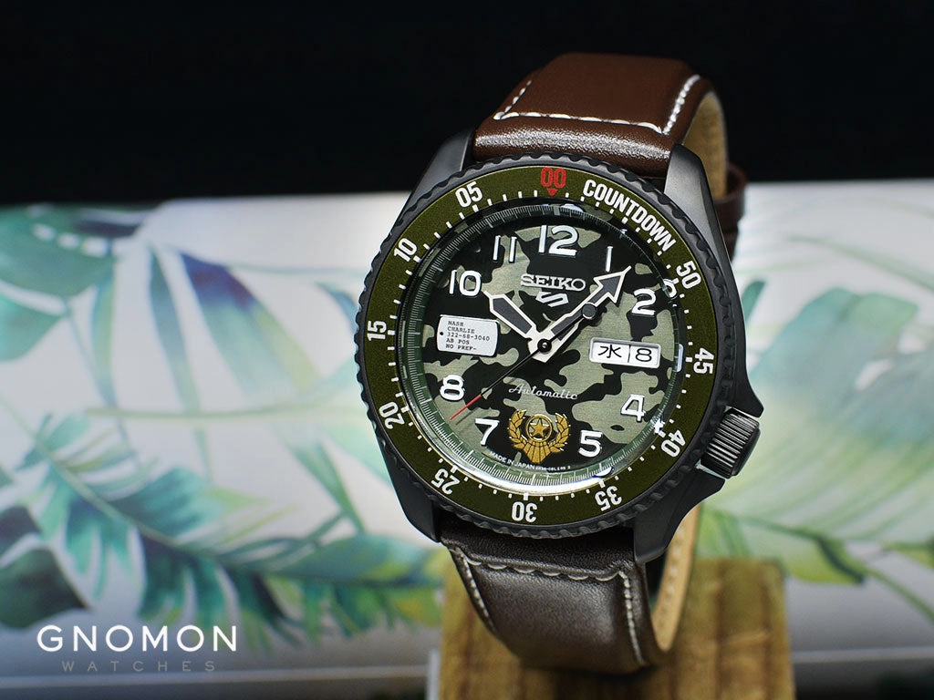 Seiko 5 Sports Street Fighter Series Guile "Indestructible Fortress" - Ltd Ed 9999pcs - Ref. SBSA081