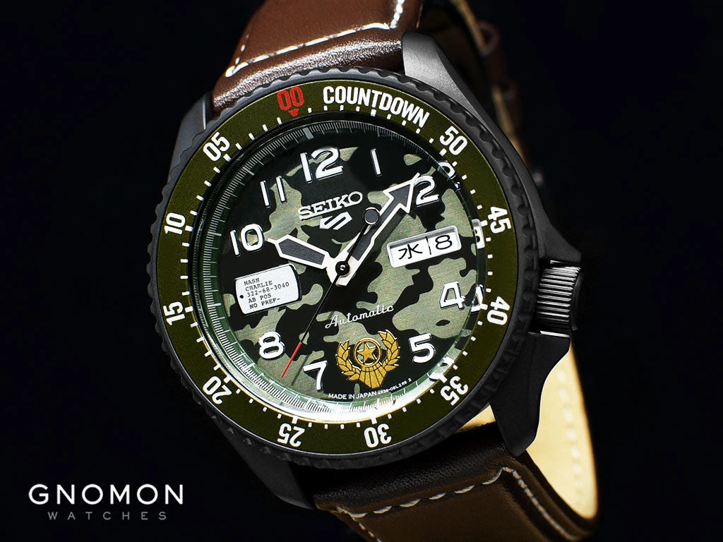 Seiko 5 Sports Street Fighter Series Guile "Indestructible Fortress" - Ltd Ed 9999pcs - Ref. SBSA081