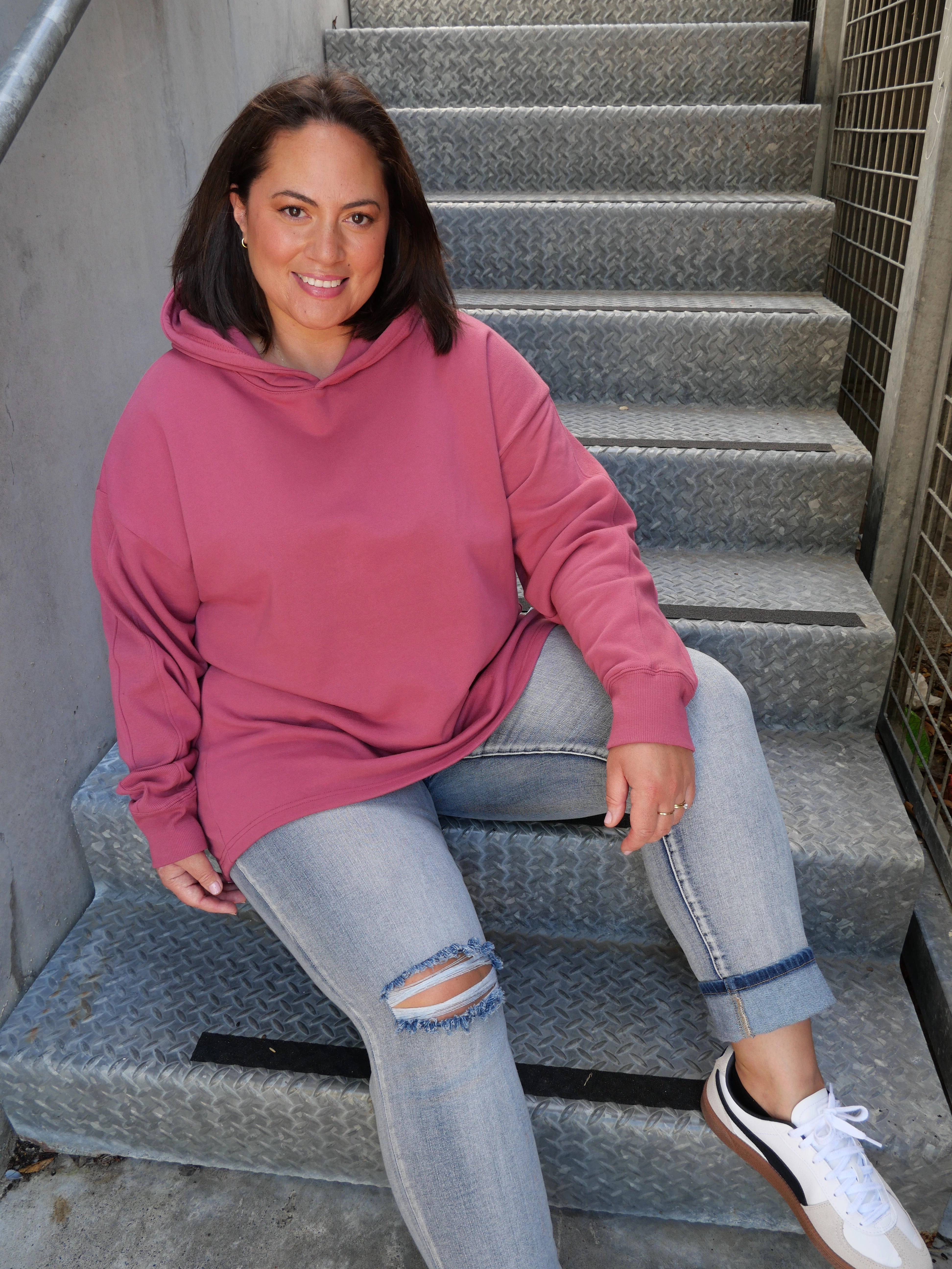 Shine On Essentials Hoody Dusty Rose