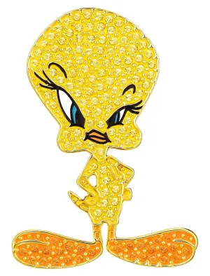 Swarovski Looney Tunes Tweety Tie Pin Yellow Gold-tone plated 5487641