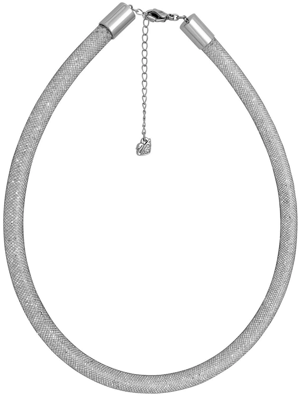 Swarovski Stardust Deluxe Clear Crystal Fishnet Tube Necklace for Women 5180944