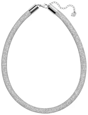 Swarovski Stardust Deluxe Clear Crystal Fishnet Tube Necklace for Women 5180944