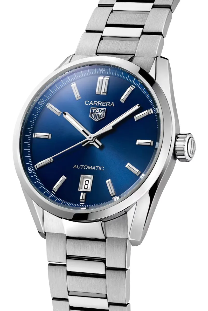 TAG Heuer Carrera Automatic Stainless Steel Blue Dial Date Mens Watch WBN2112.BA0639