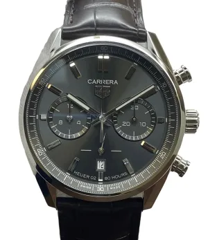 TAG Heuer Carrera Chronograph 42mm Heuer 02 CBN2012 Grey Dial Automatic Men's Watch