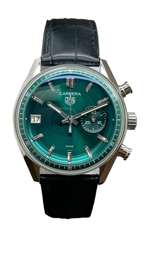 TAG Heuer Carrera Chronograph Glassbox 39mm CBS2211.FC6545 Green Dial Automatic Men's Watch