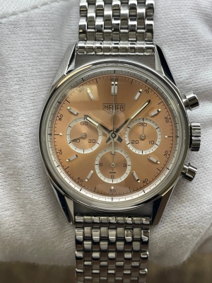 TAG Heuer Carrera CS3112 Salmon Dial Manual Wind Men's Watch