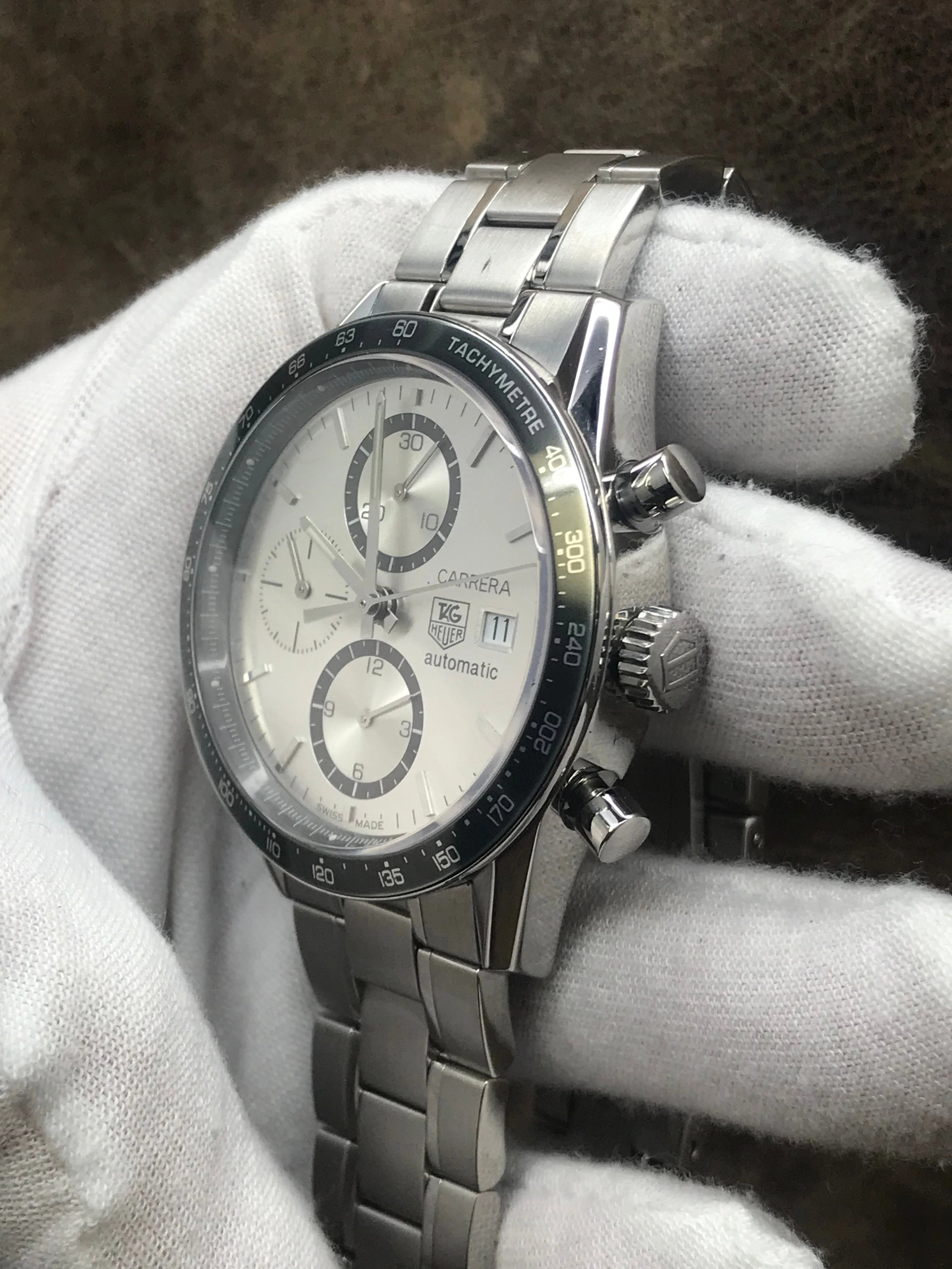 TAG Heuer Carrera CV2011-0 Silver Dial Automatic Men's Watch
