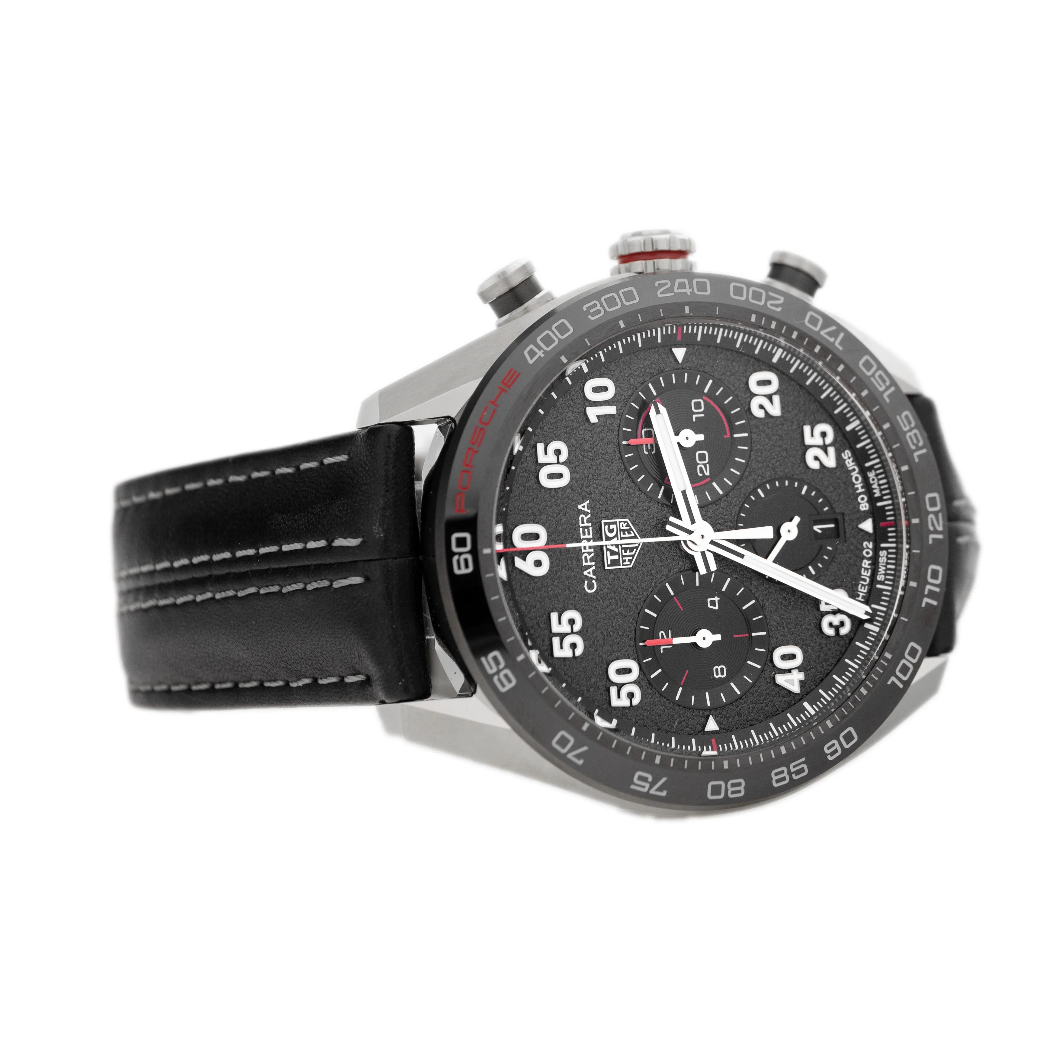 Tag Heuer Carrera Porsche Chronograph Special Edition Stainless Steel Gray Dial 44mm CBN2A1F Full Set