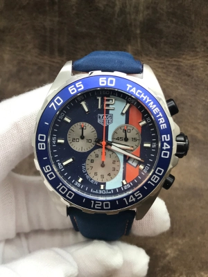TAG Heuer Formula 1 Gulf Special Edition CAZ101N.FC8243 Blue/Aqua/Orange Dial Quartz Men's Watch