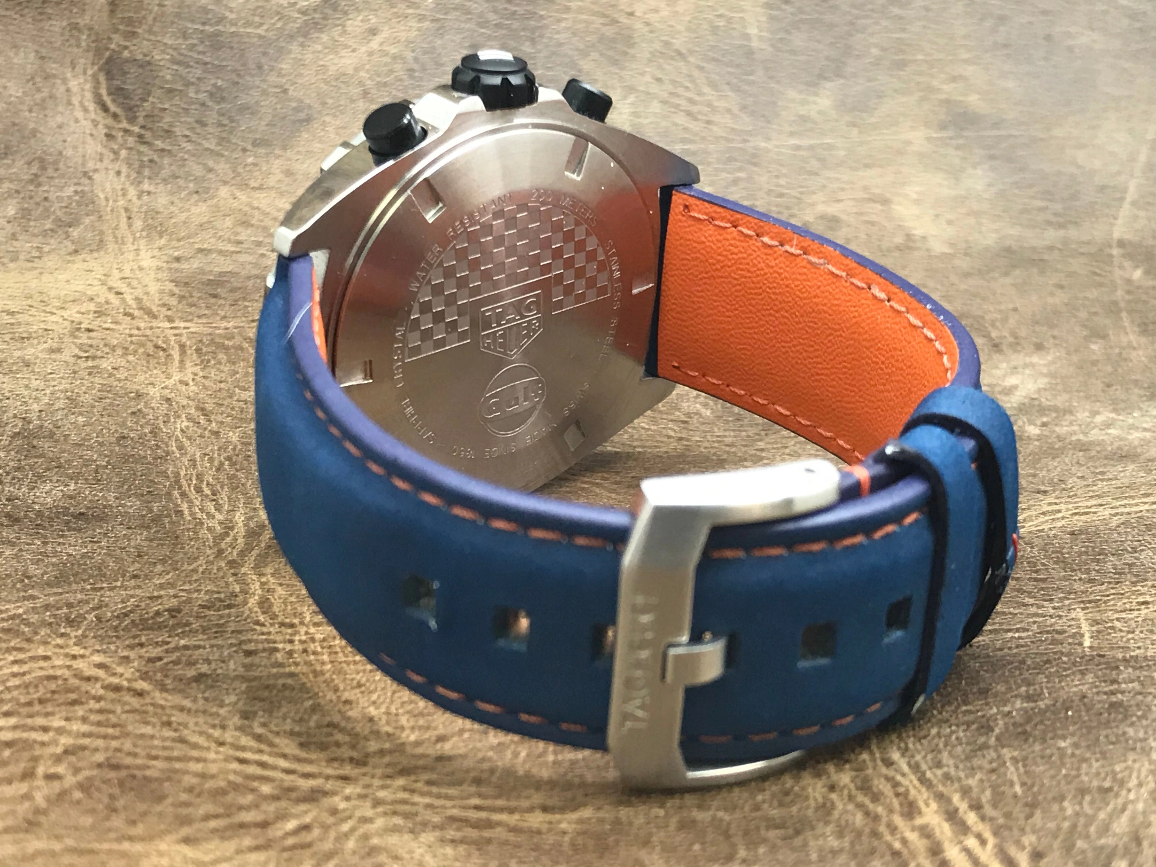 TAG Heuer Formula 1 Gulf Special Edition CAZ101N.FC8243 Blue/Aqua/Orange Dial Quartz Men's Watch
