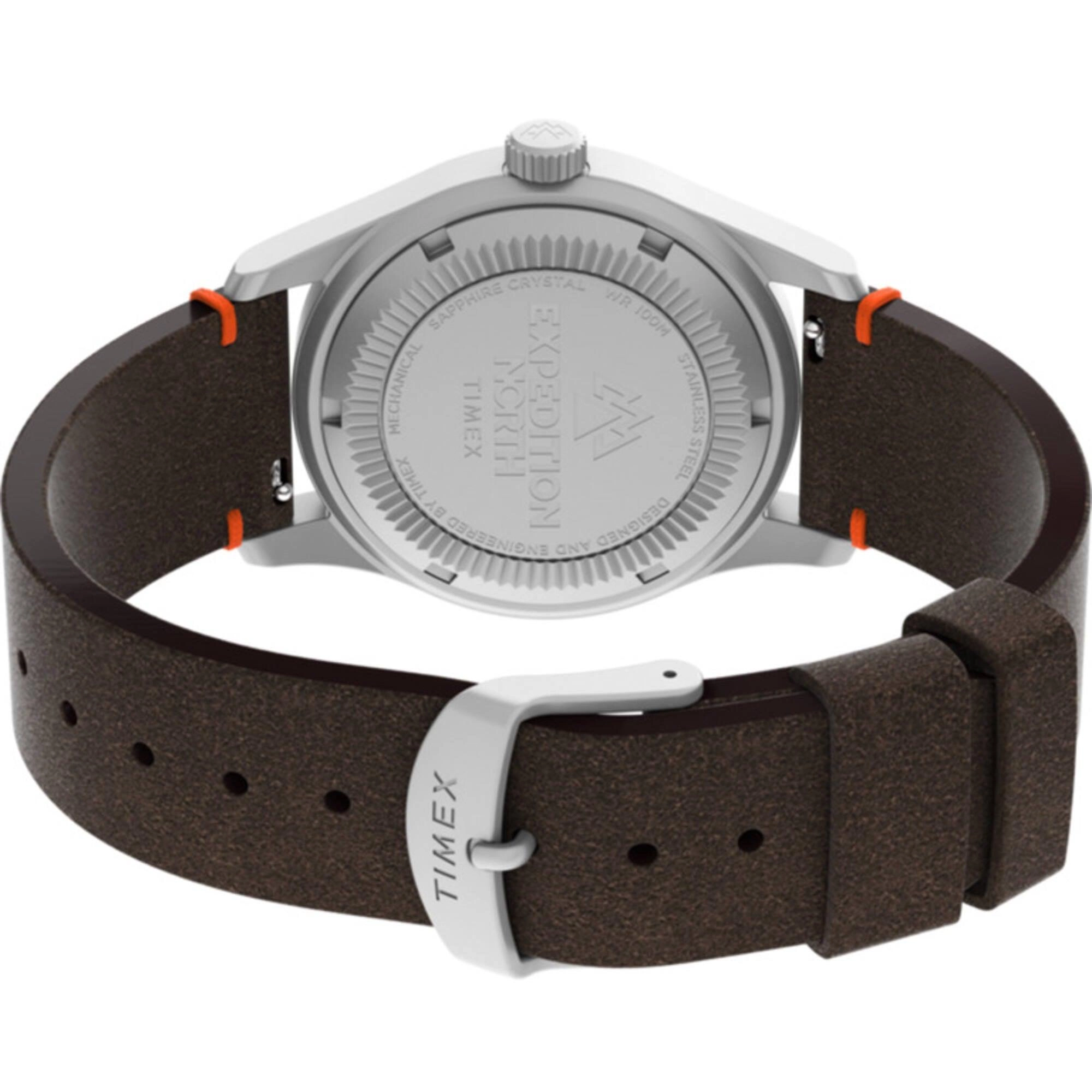 Timex Men's Watch - Expedition North Mechanical Brown Leather Strap | TW2V64300JR