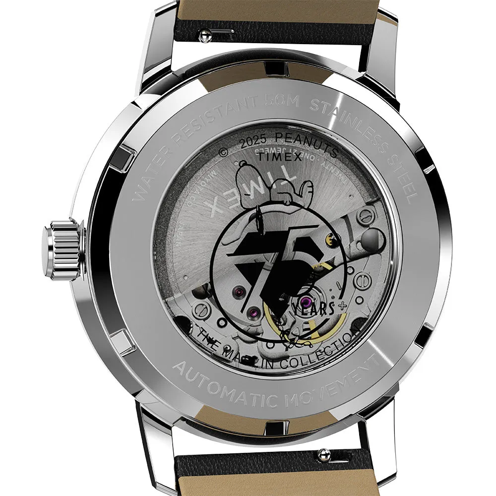 Timex X Peanuts® Marlin® 75Th Anniversary Edition Automatic 40mm Leather Band