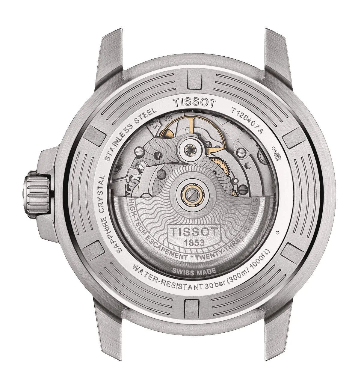 Tissot T-Sport Seastar 1000 Automatic Powermatic 80 Stainless Steel Mesh Blue Dial Date Divers Mens Watch T120.407.11.041.02