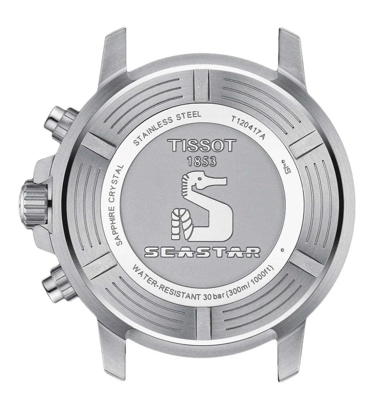 Tissot T-Sport Seastar 1000 Chronograph Stainless Steel Blue Dial Black Rubber Strap Date Divers Quartz Mens Watch T120.417.17.041.00