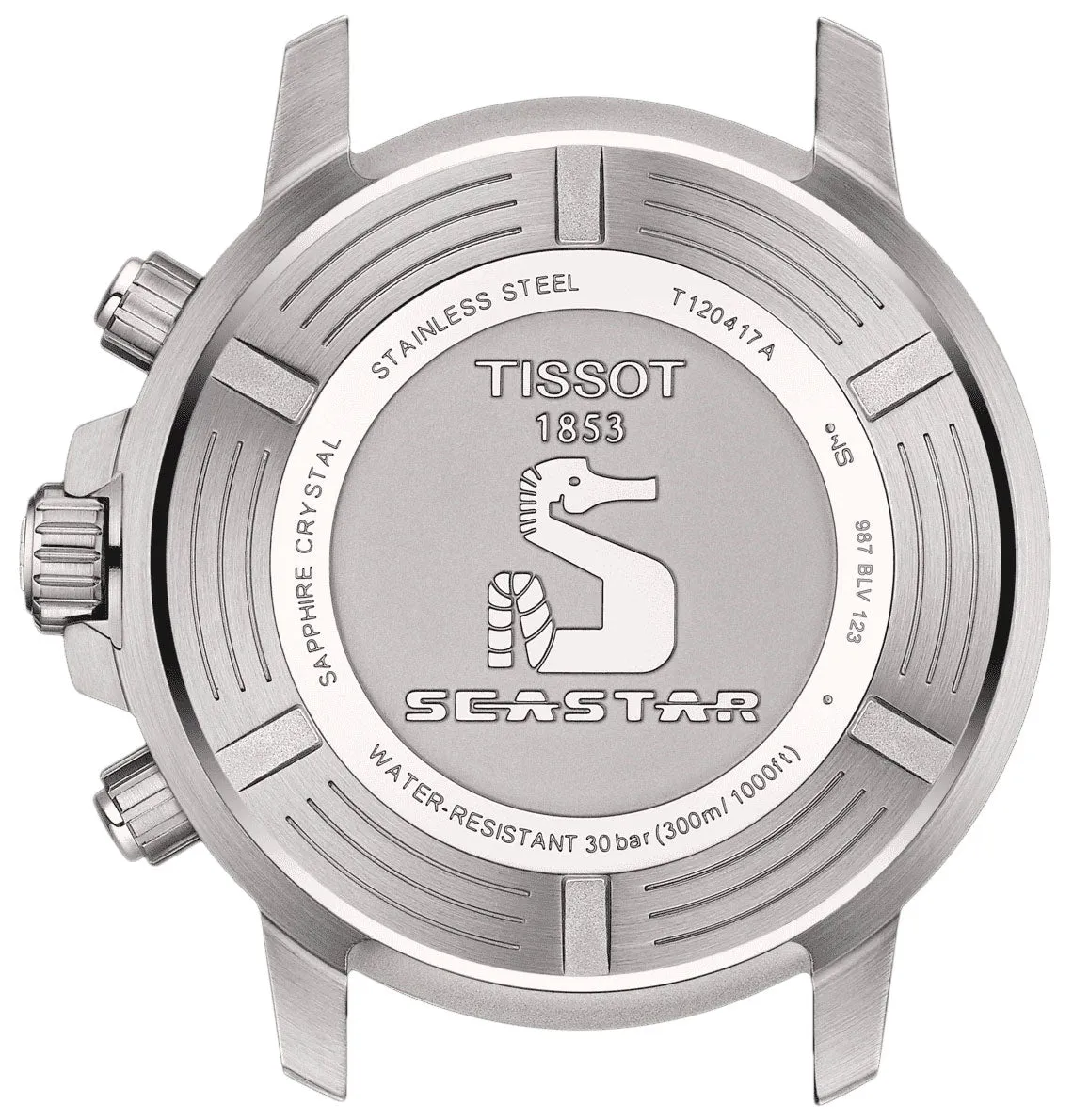 Tissot T-Sport Seastar 1000 Quartz Chronograph Green Dial Stainless Steel Mens Watch T120.417.11.091.01