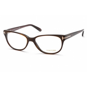 Tom Ford Women's Eyeglasses - Full Rim Cat Eye Dark Havana Acetate Frame | FT5292 052