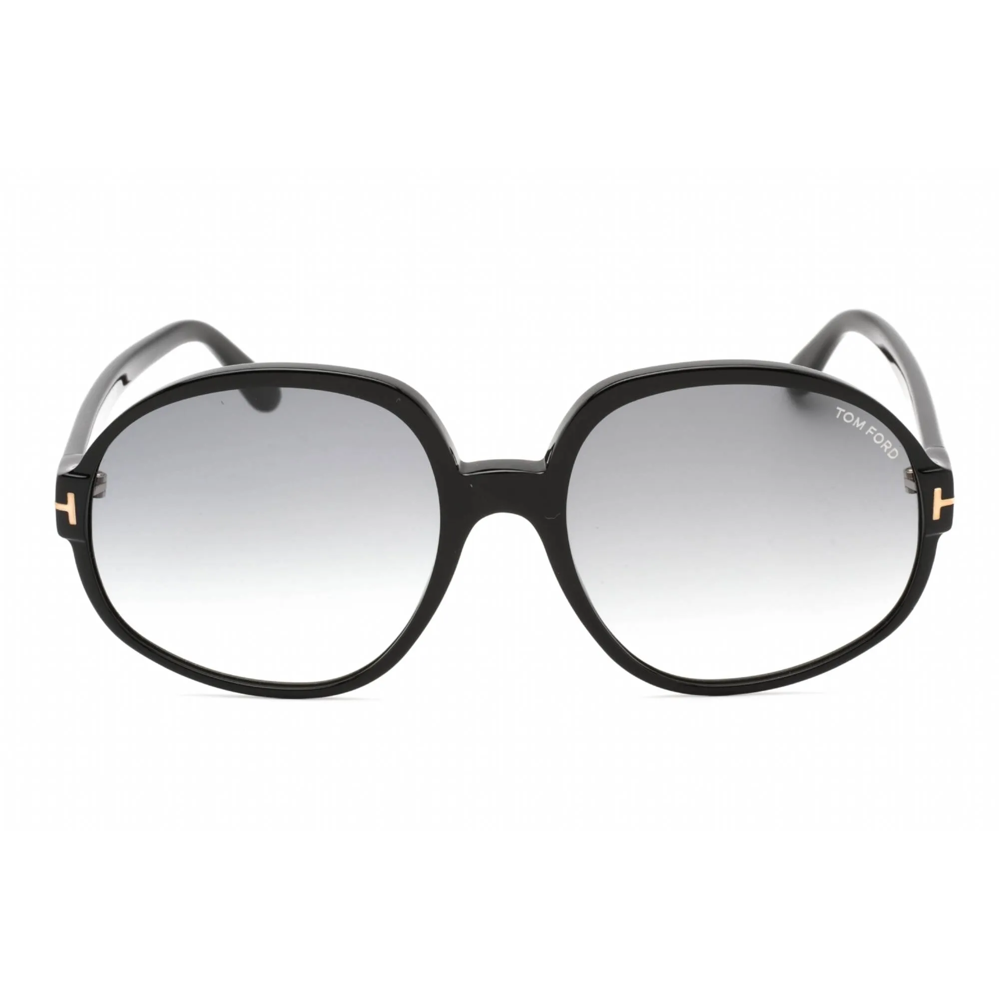 Tom Ford Women's Sunglasses - Shiny Black Plastic Oversized Shape Frame | FT0991 01B
