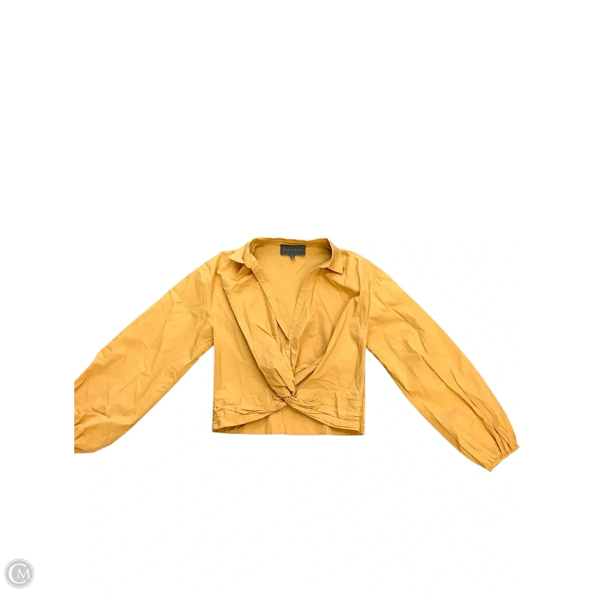 Top Long Sleeve By Sunday In Brooklyn In Gold, Size: M