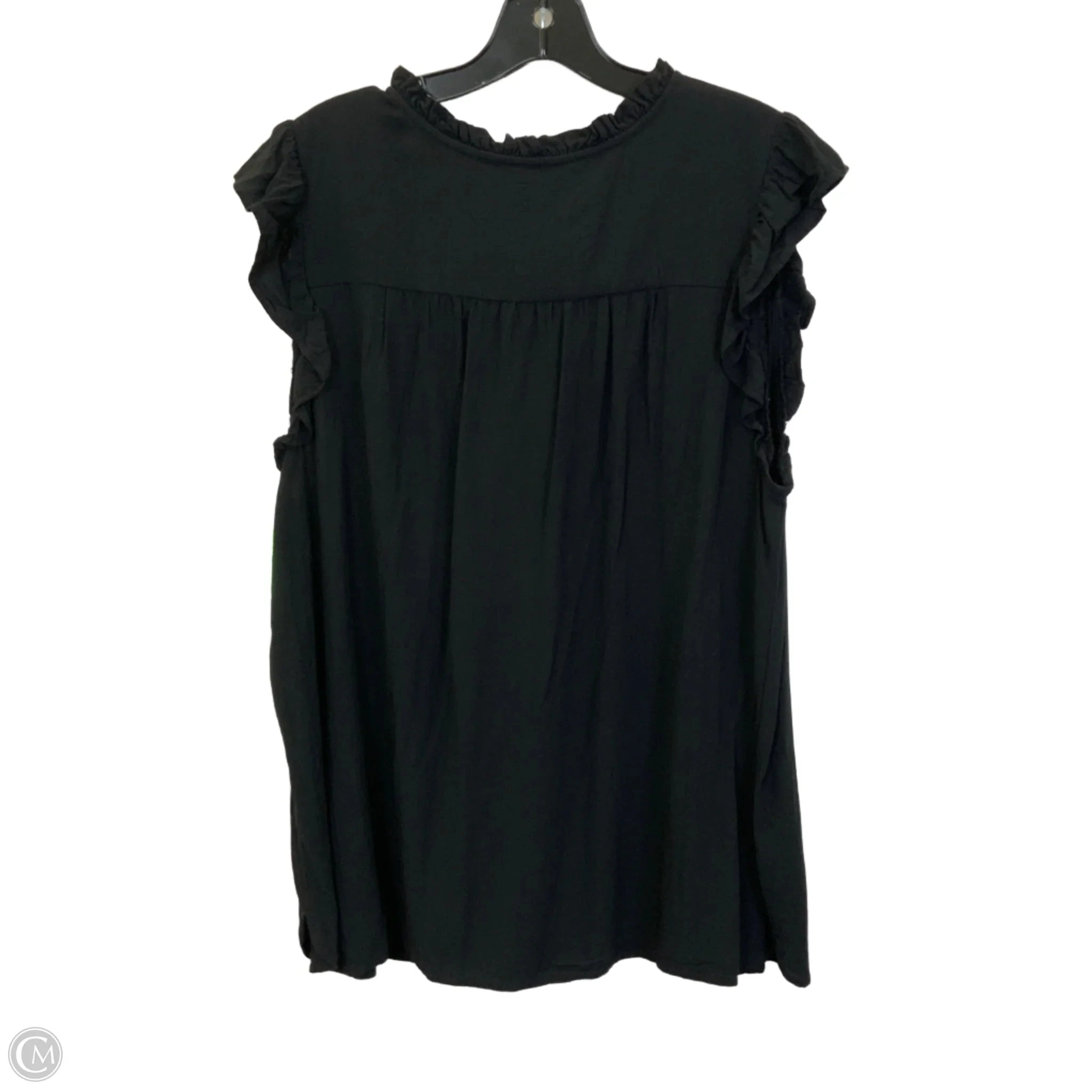 Top Sleeveless By Loft In Black, Size: Xl