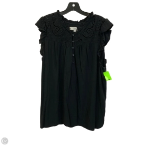Top Sleeveless By Loft In Black, Size: Xl