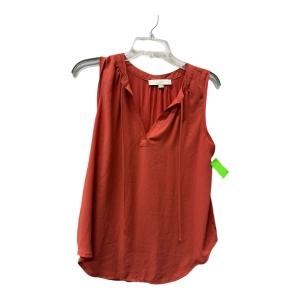 Top Sleeveless By Loft In Orange, Size:M