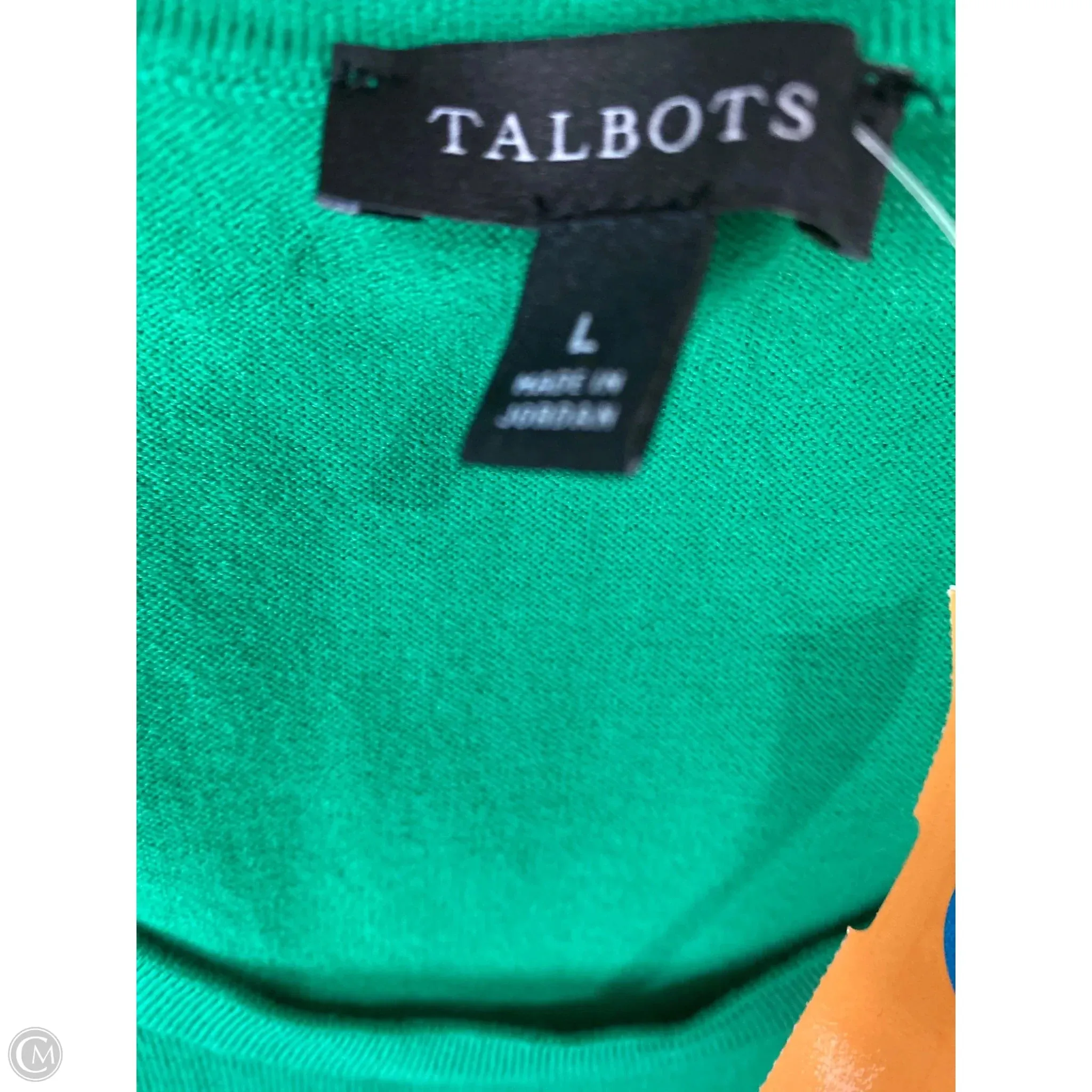 Top Sleeveless By Talbots In Green, Size: L