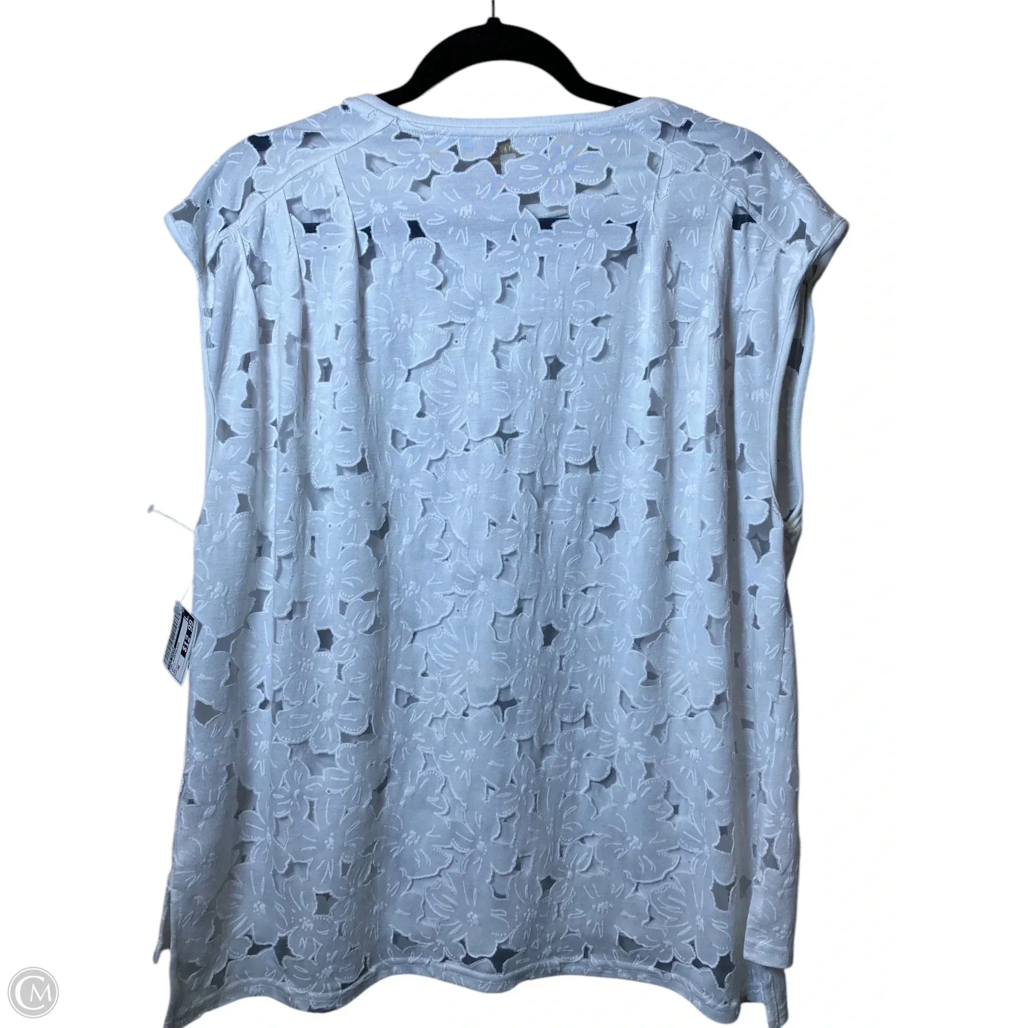 Top Sleeveless By Ted Baker In White, Size: 30