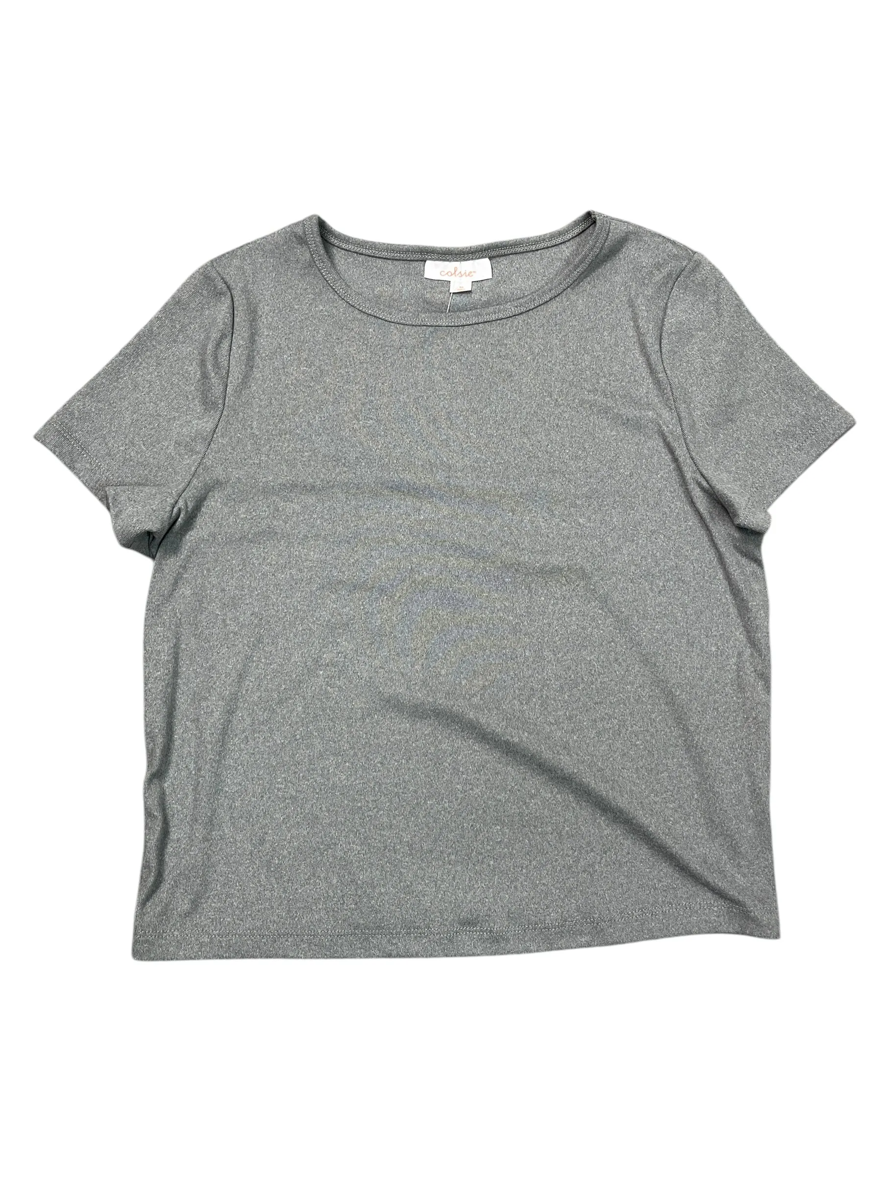 Top Ss Basic By Colsie In Grey, Size:M