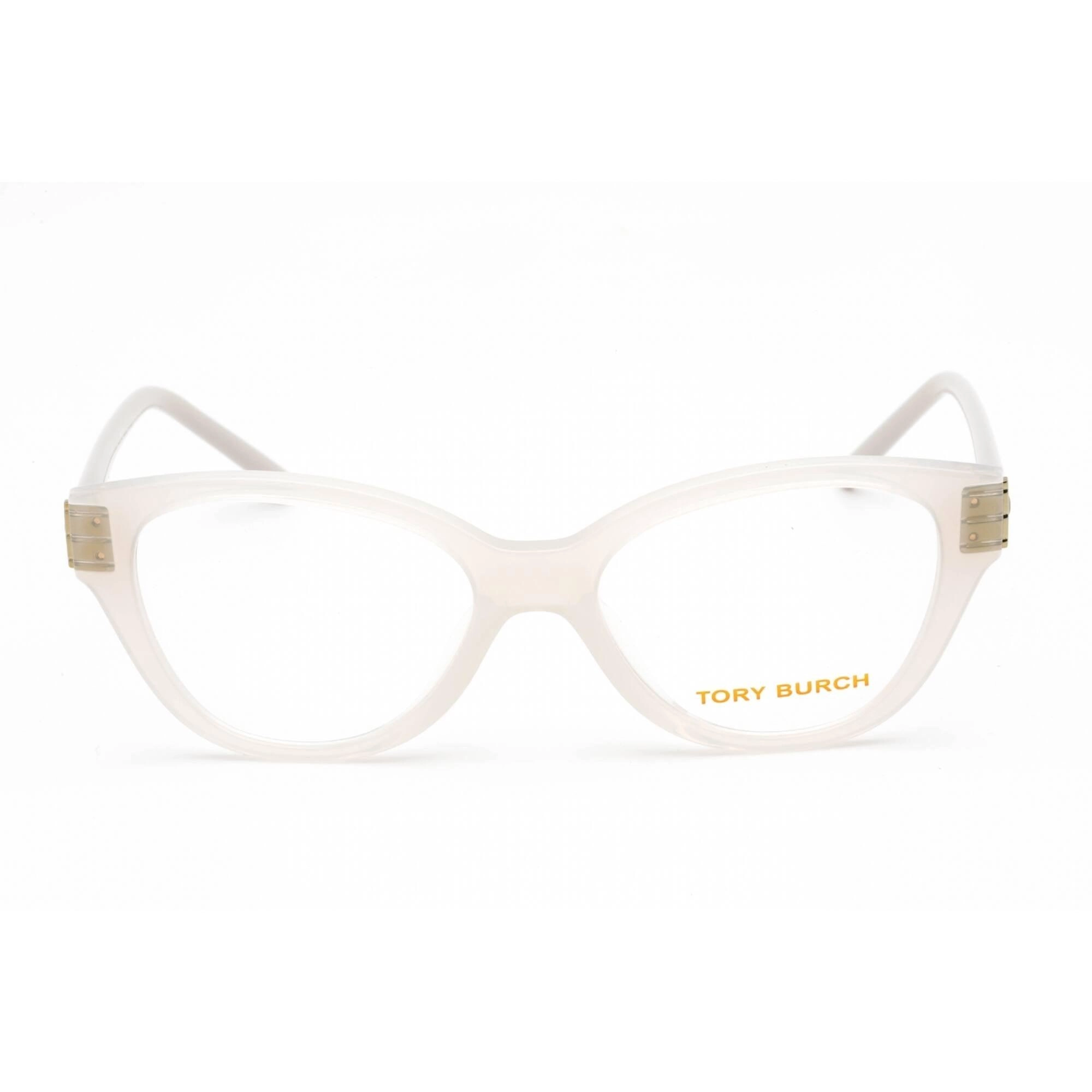 Tory Burch Women's Eyeglasses - Cat Eye Milky Ivory Plastic Frame | 0TY4008U 1145