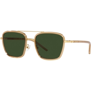 Tory Burch Women's Sunglasses - Shiny Gold Transparent Camel Frame | 6090 330871