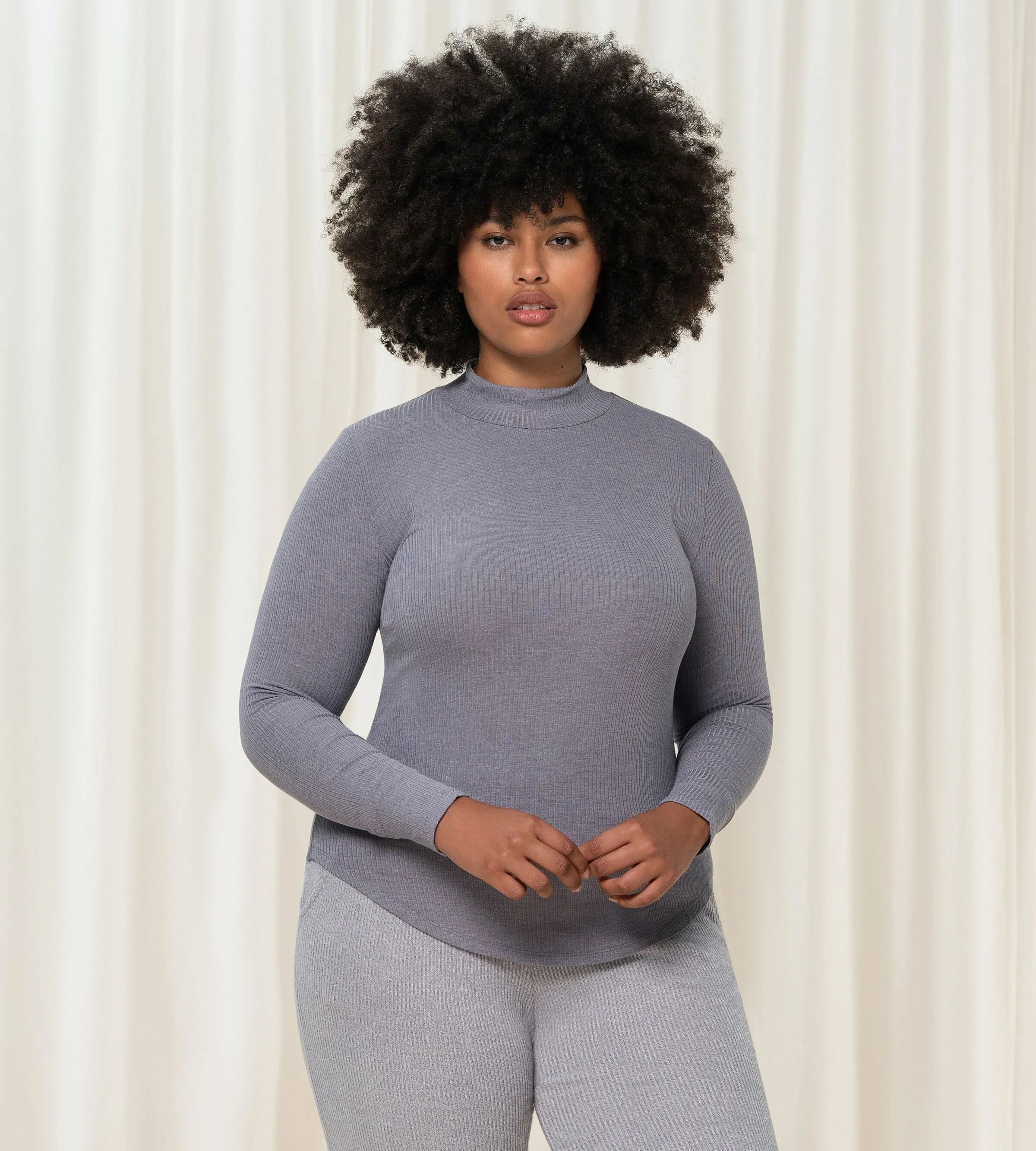 Triumph Climate Control Lsl Top Turtle Neck   Thermal Wide Trouser High Waist