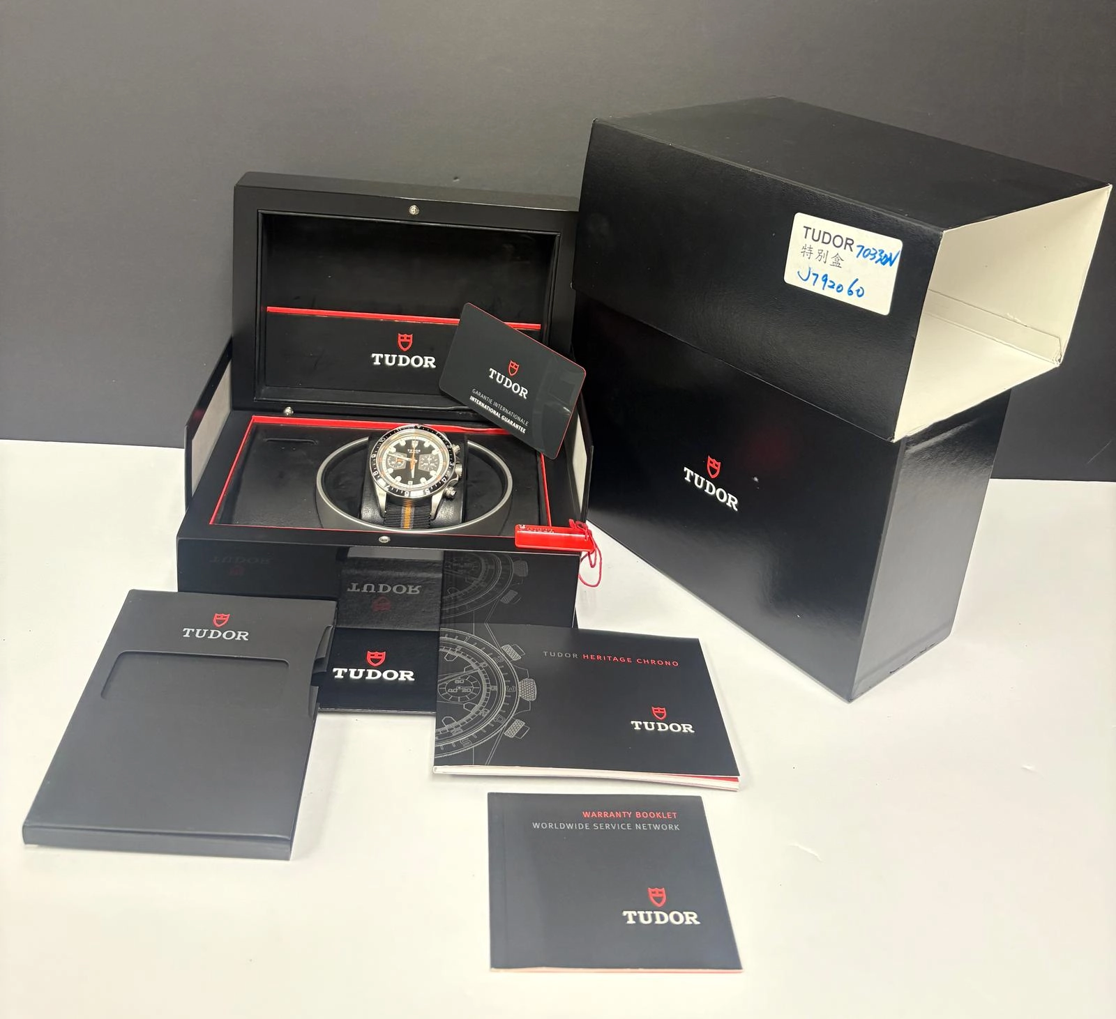 Tudor Heritage Chrono 70330N Black Dial Automatic Men's Watch