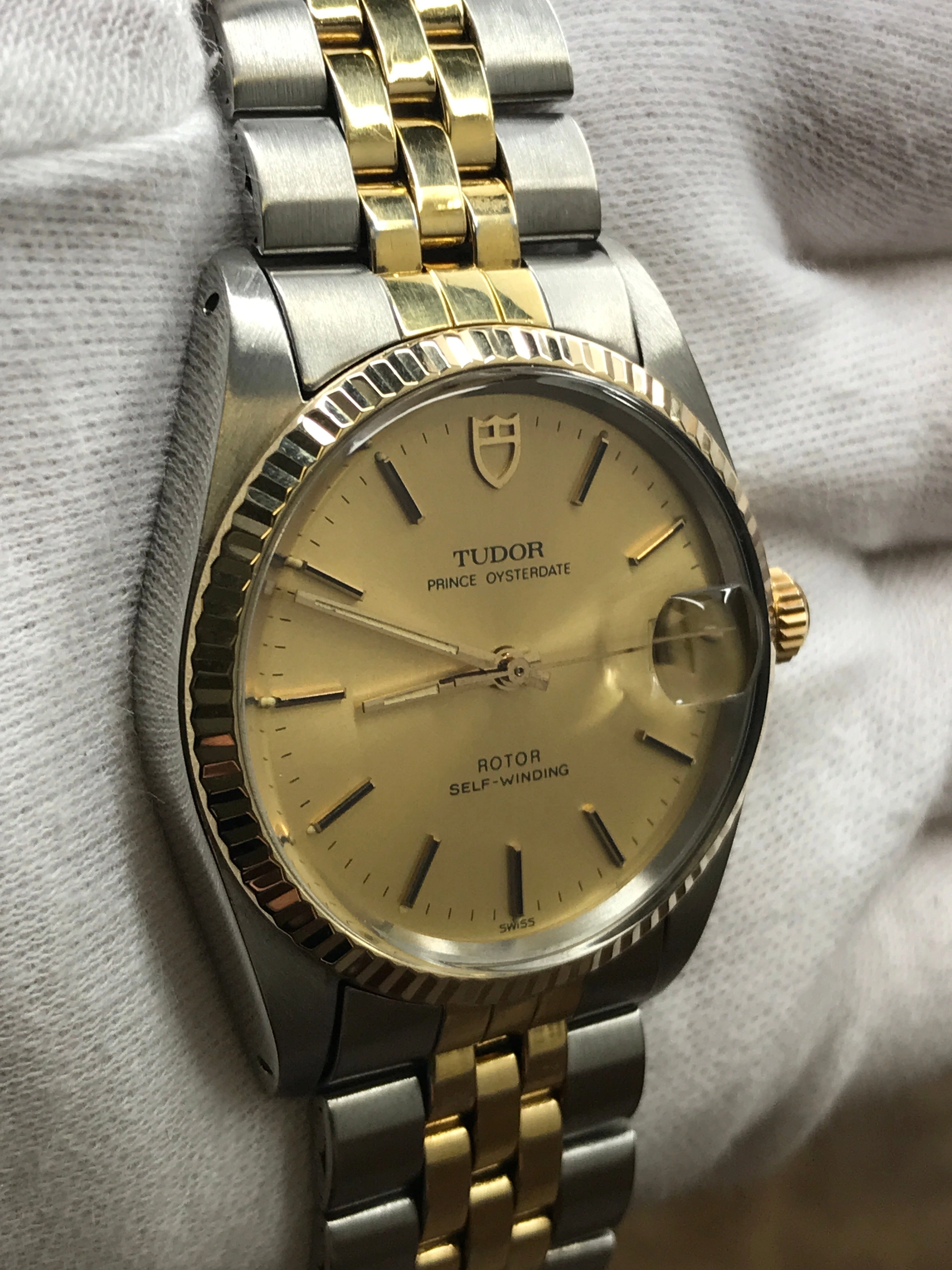 Tudor Princess Oysterdate 75203 Champagne Dial Automatic Watch