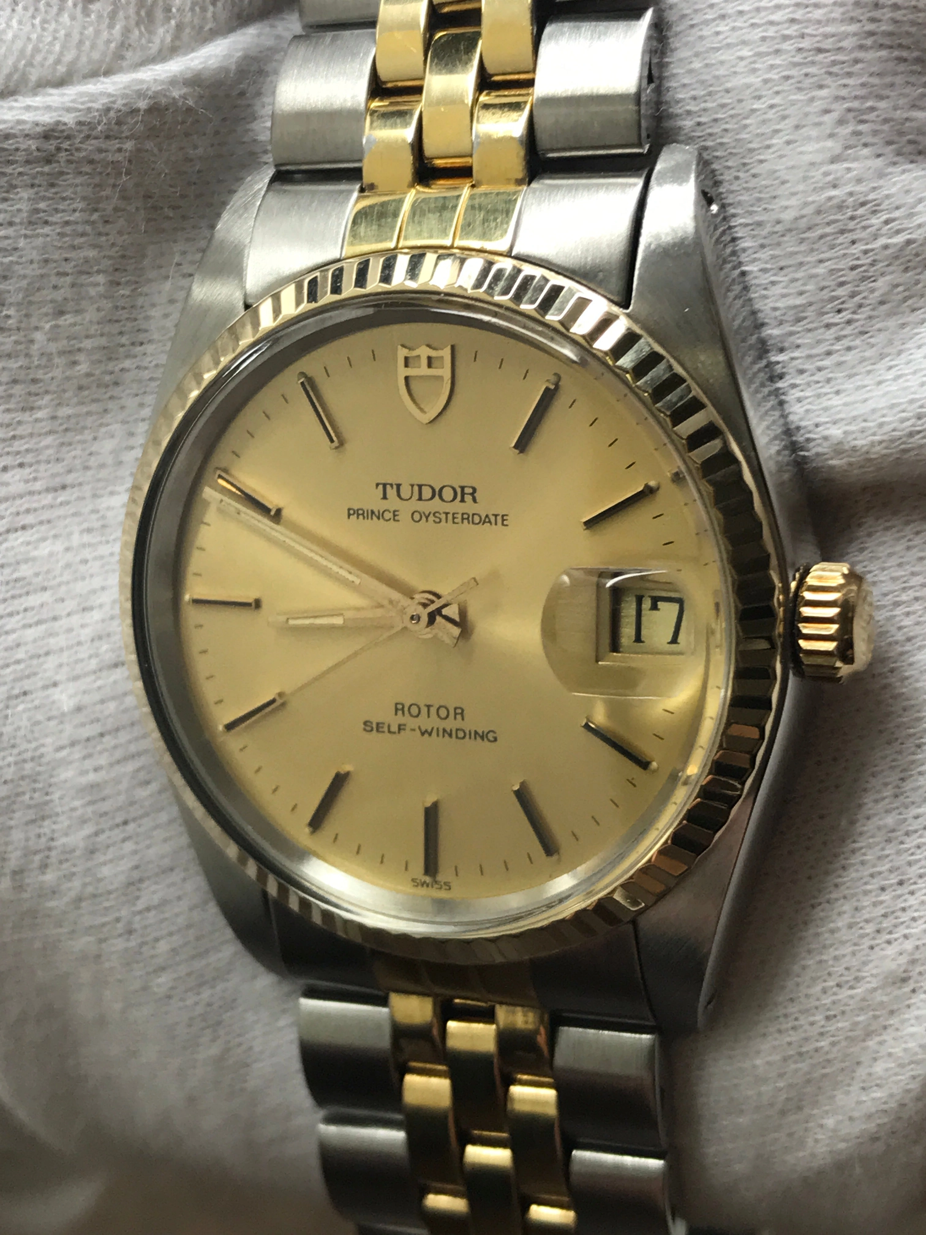 Tudor Princess Oysterdate 75203 Champagne Dial Automatic Watch